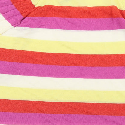 Womens UK Size S Gallery Multicoloured Basic T-Shirt