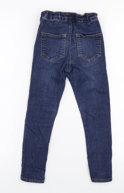 Very Girls Blue  Cotton Skinny Jeans Size 6 Years  Slim Zip