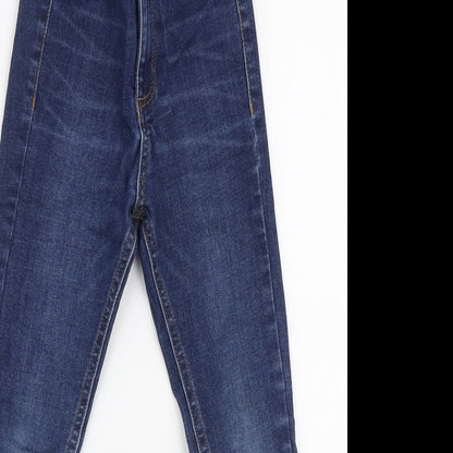 Very Girls Blue  Cotton Skinny Jeans Size 6 Years  Slim Zip