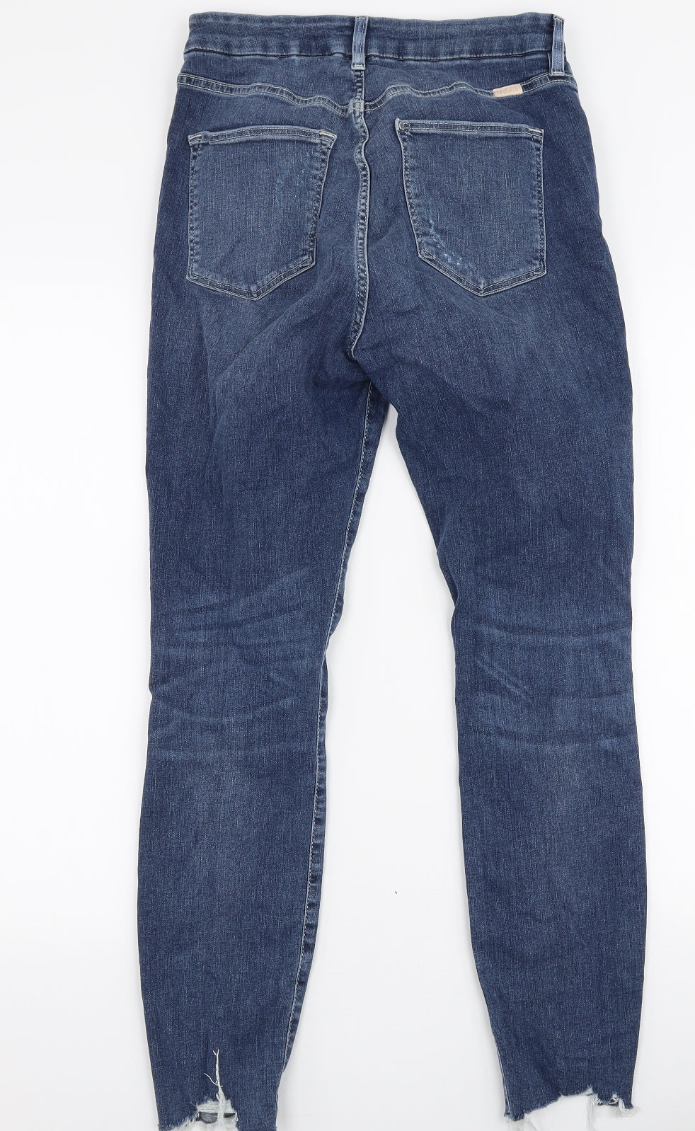 &Denim Womens Blue  Cotton Skinny Jeans Size 30 in L28 in Slim Zip