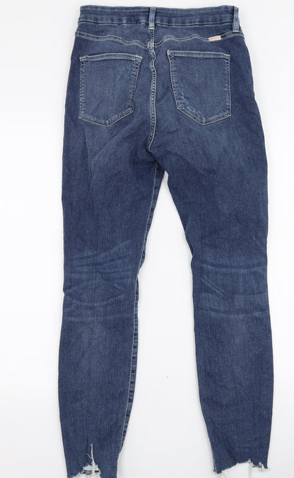 &Denim Womens Blue  Cotton Skinny Jeans Size 30 in L28 in Slim Zip