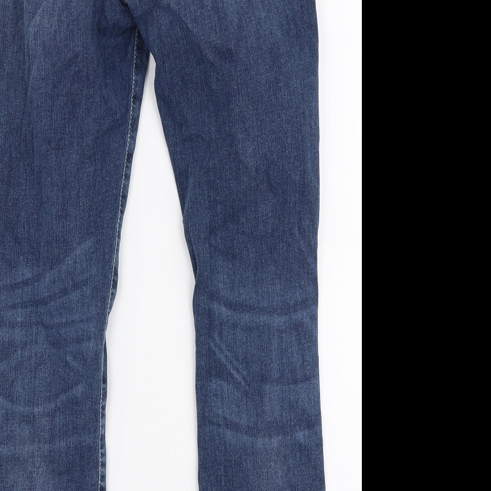 &Denim Womens Blue  Cotton Skinny Jeans Size 30 in L28 in Slim Zip