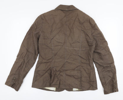 Marks and Spencer Womens Brown   Jacket  Size 12  Button