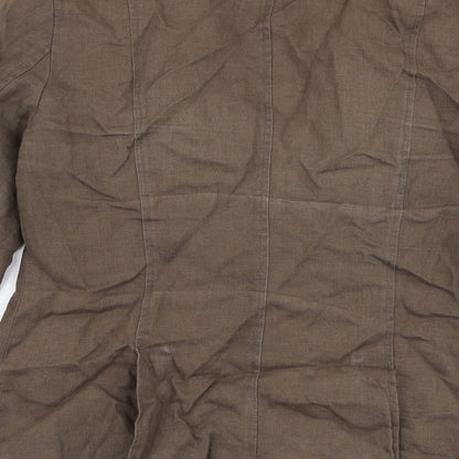Marks and Spencer Womens Brown   Jacket  Size 12  Button