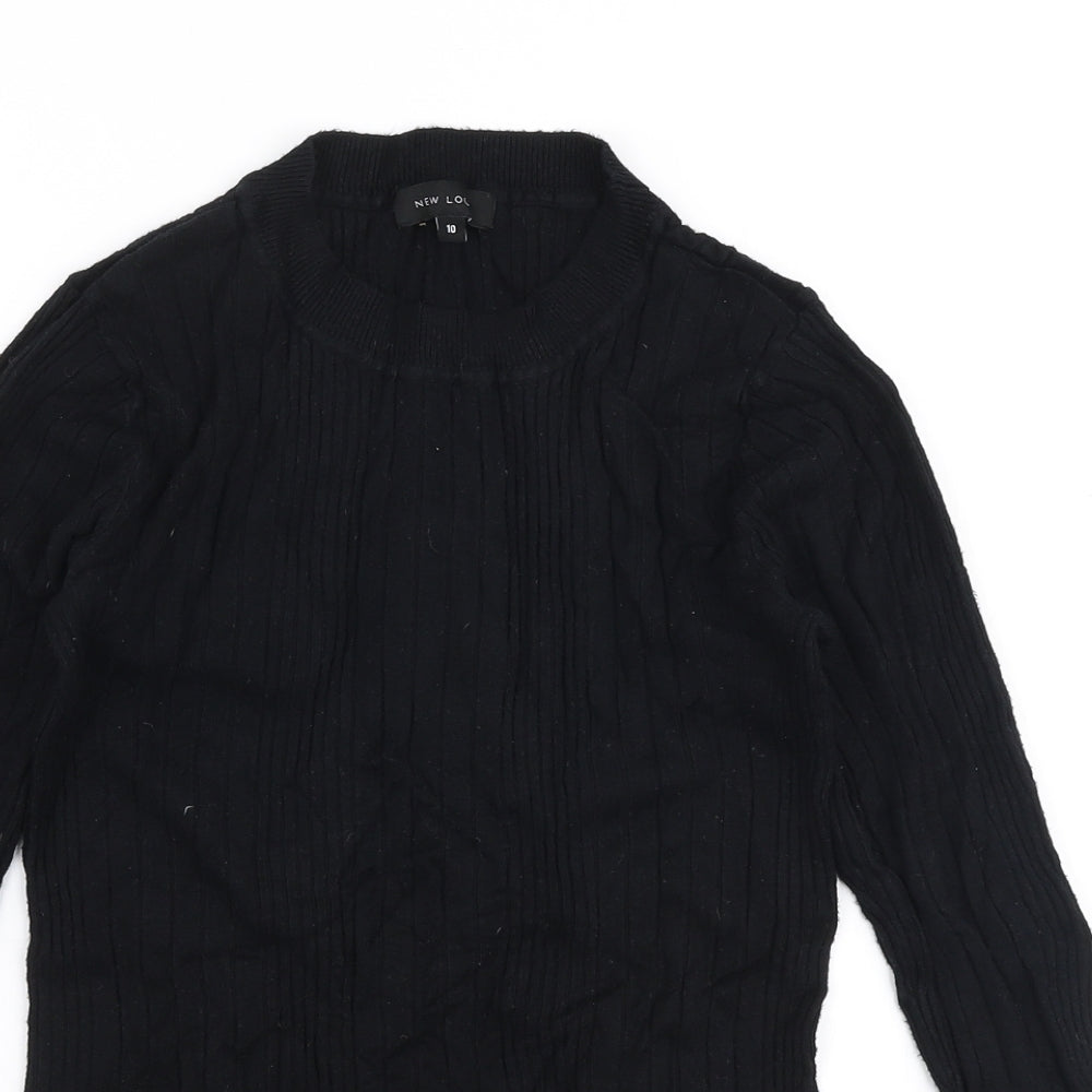Womens UK Size 10 New Look Black Pullover Jumper