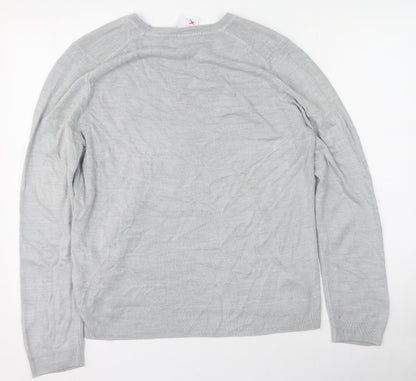 Womens UK Size 16 Marks and Spencer Grey Pullover Jumper