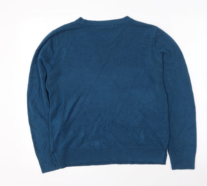 Womens UK Size 12 Marks and Spencer Blue Pullover Sweatshirt
