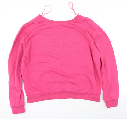 Womens UK Size S Clockhouse Pink Pullover Jumper