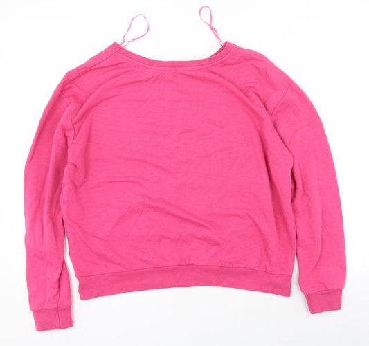 Womens UK Size S Clockhouse Pink Pullover Jumper