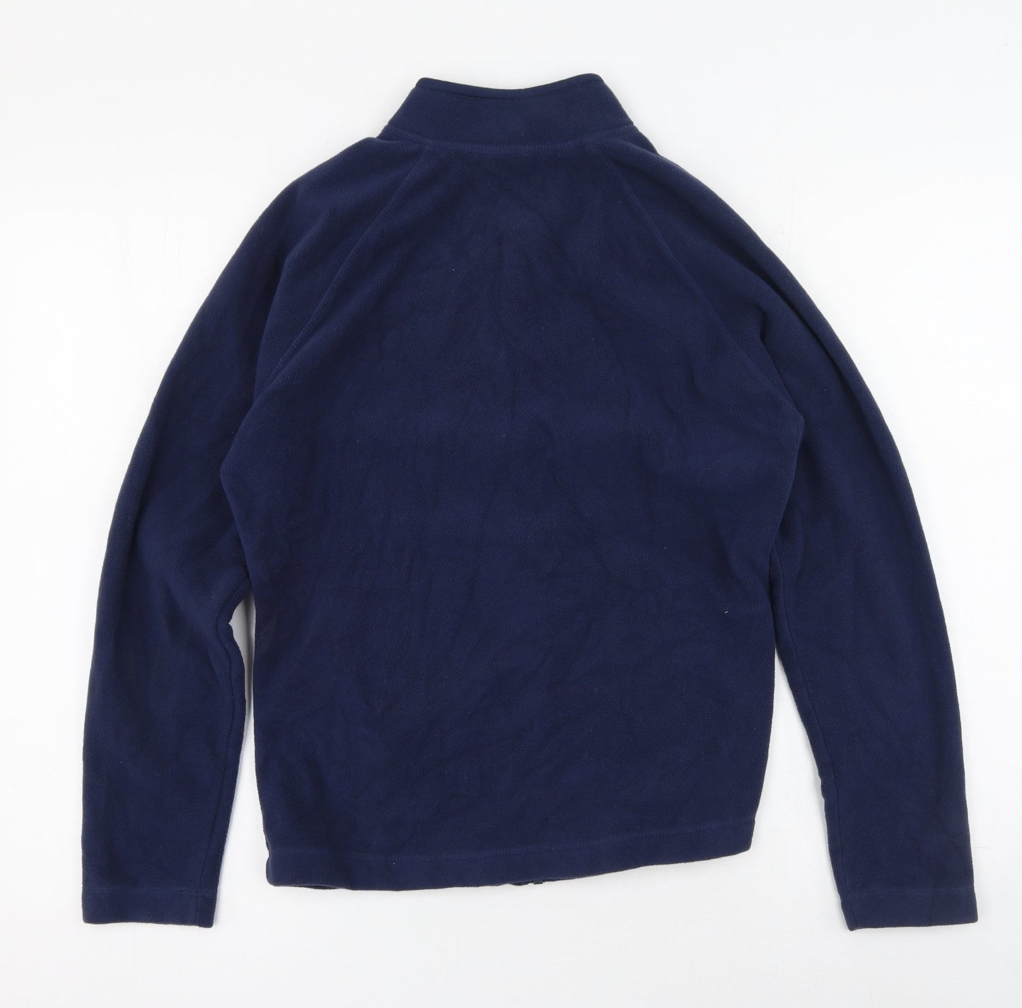 TU Womens Blue High Neck  Polyester Full Zip Jumper Size 36