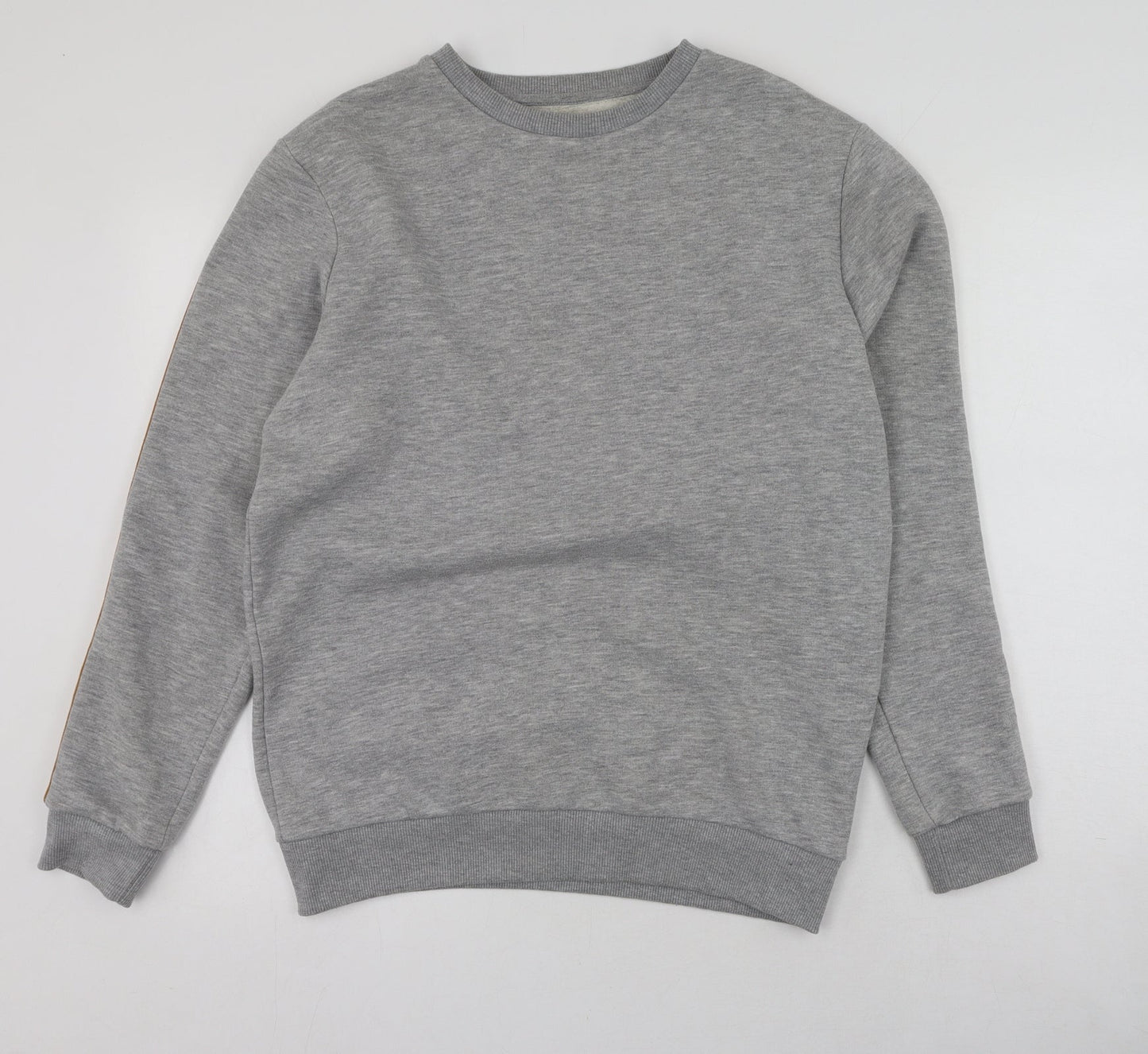 Mens UK Size M Boohoo Grey Pullover Sweatshirt