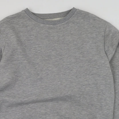 Mens UK Size M Boohoo Grey Pullover Sweatshirt