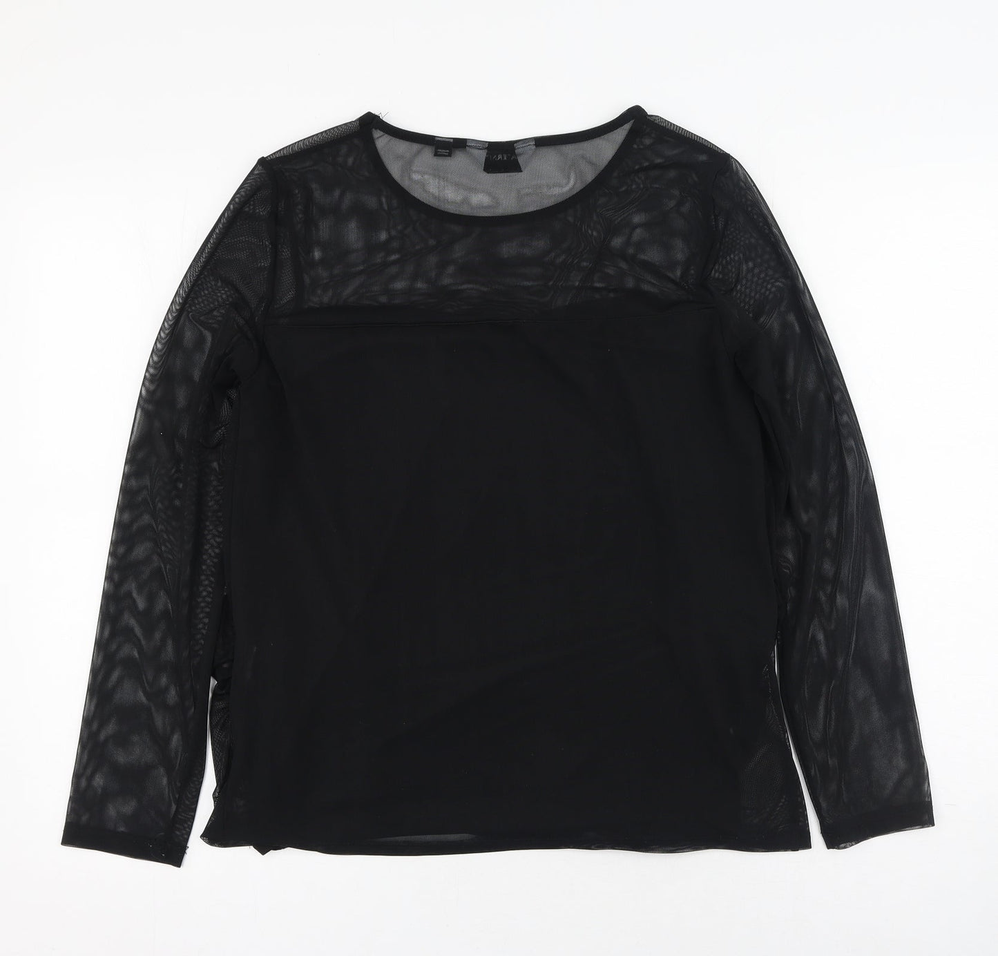 Womens UK Size 12 Dorothy Perkins Black Basic Blouse