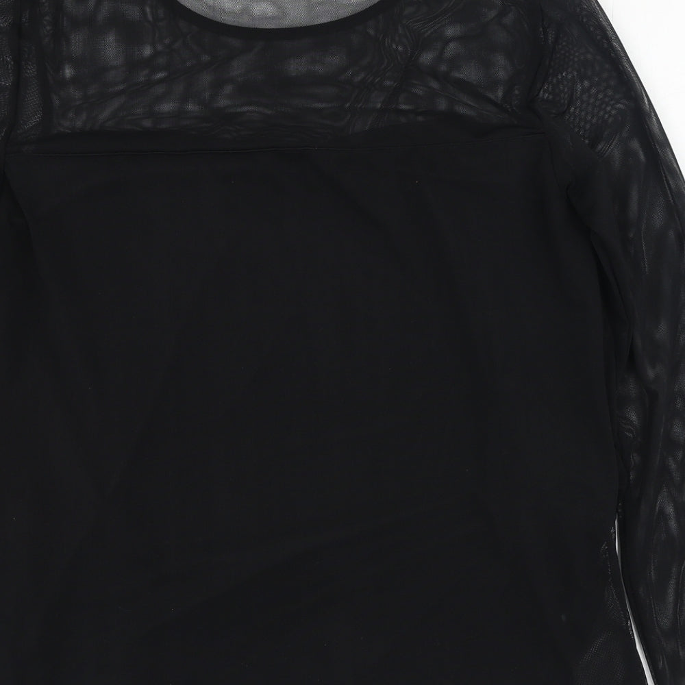 Womens UK Size 12 Dorothy Perkins Black Basic Blouse