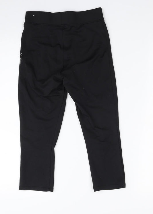 DOMYOS Womens Black  Polyester Compression Leggings Size S L18 in Athletic