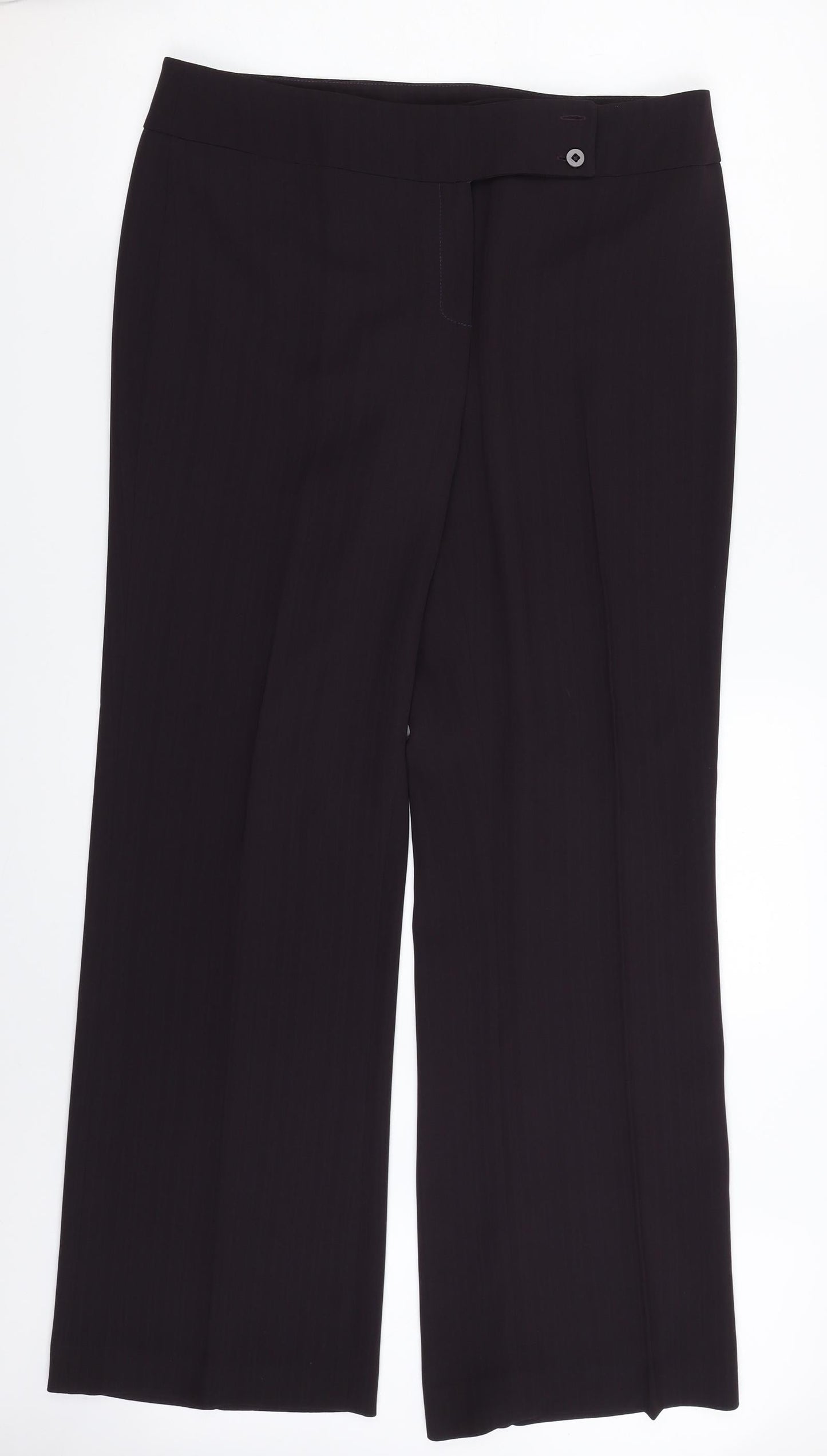 Womens UK Size 14 Preworn Regular Fit  Purple Trousers