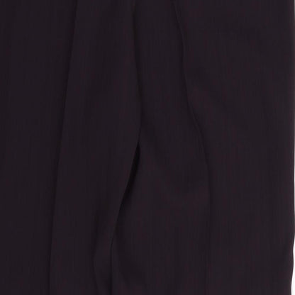 Womens UK Size 14 Preworn Regular Fit  Purple Trousers