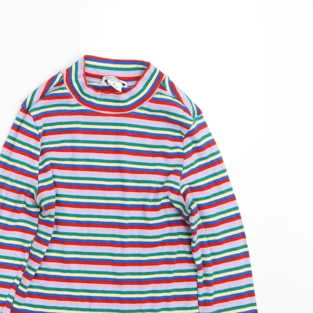 Womens UK Size XS Monki Multicoloured Pullover Jumper