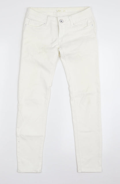 Womens UK Size 8 Toxik3 Slim Fit Skinny White Jeans