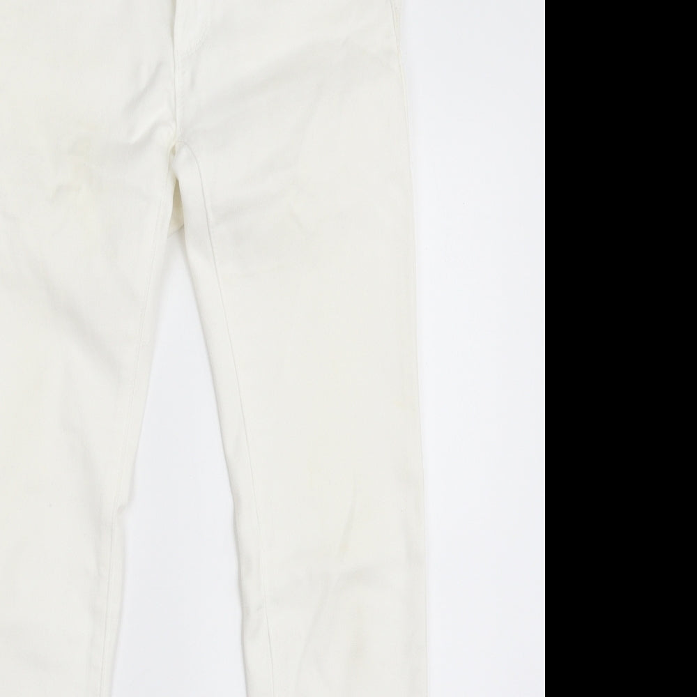 Womens UK Size 8 Toxik3 Slim Fit Skinny White Jeans