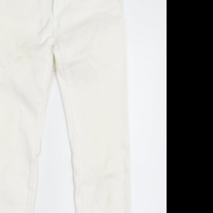 Womens UK Size 8 Toxik3 Slim Fit Skinny White Jeans