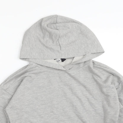 Womens UK Size M MRP Grey Pullover Hoodie