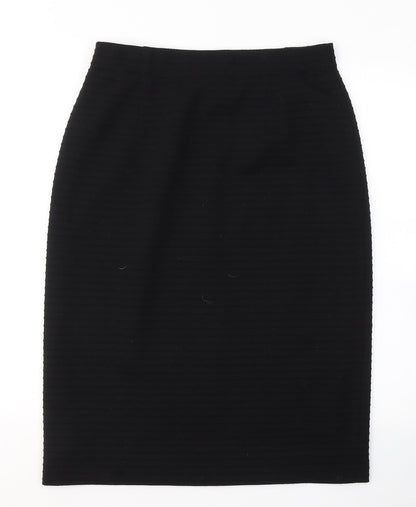 ara Womens Black  Cotton Straight & Pencil Skirt Size 14
