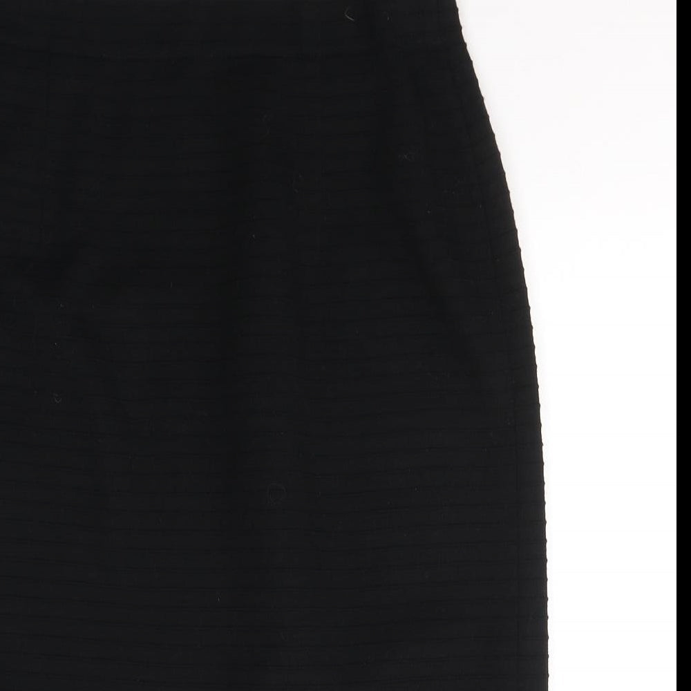 ara Womens Black  Cotton Straight & Pencil Skirt Size 14