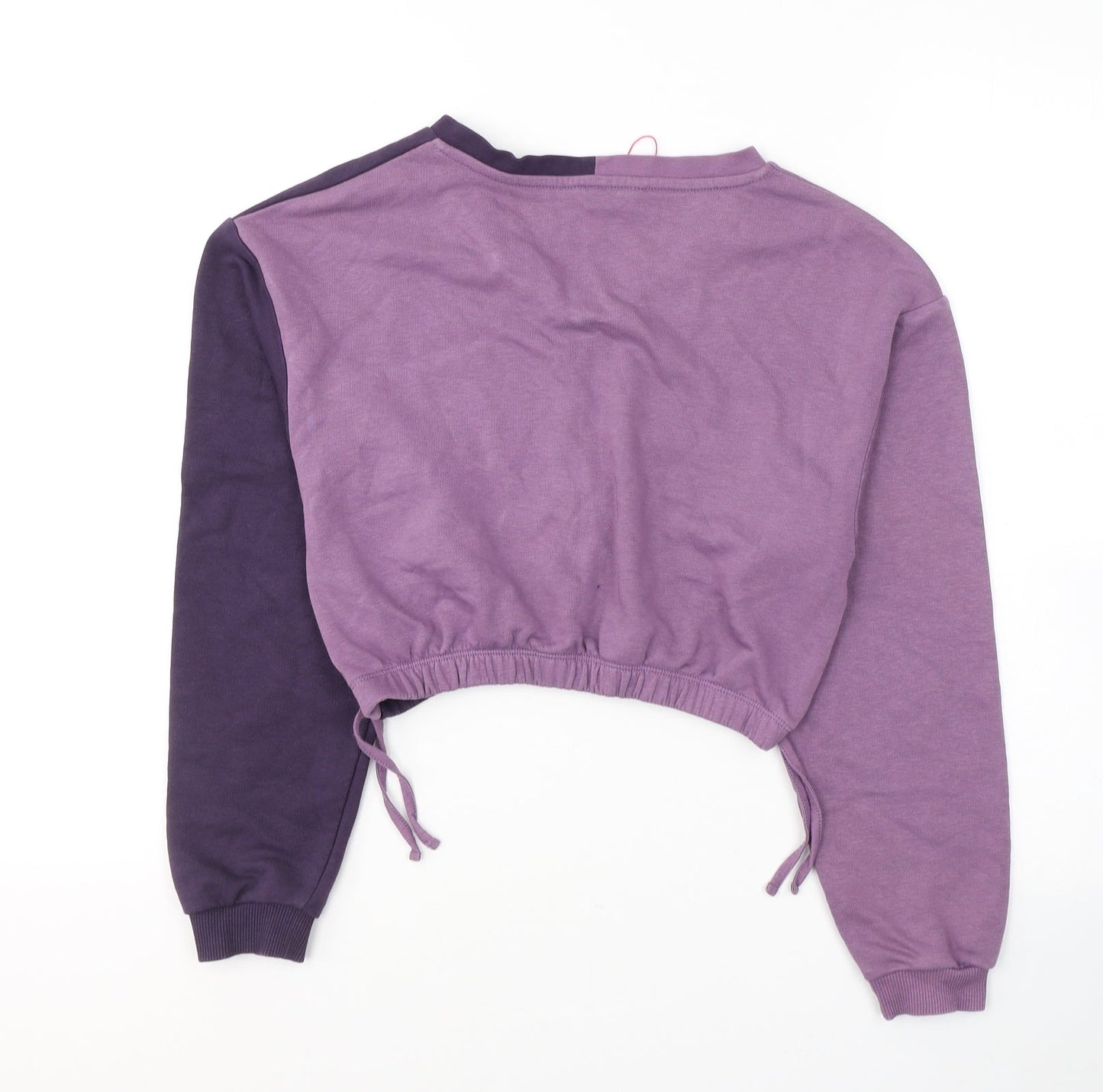 Candy Girls Purple Colourblock Cotton Pullover Sweatshirt Size 12 Years  Pullover - Malibu California