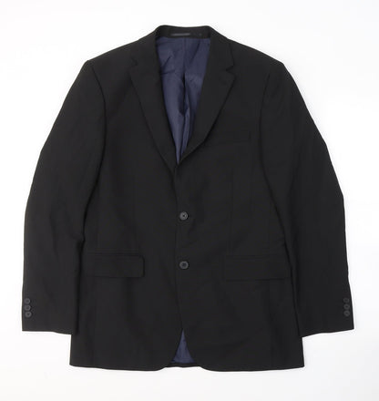 Mens UK Size M SCOTT&TAYLOR Regular Black Suit Jacket