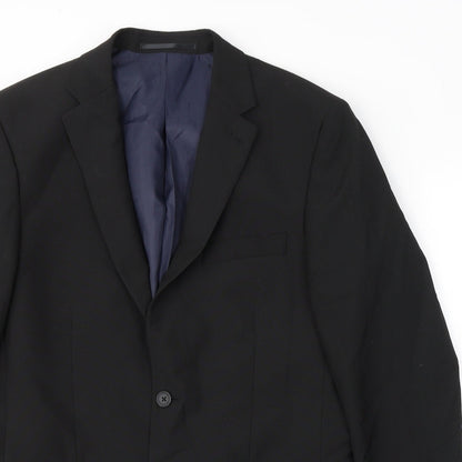 Mens UK Size M SCOTT&TAYLOR Regular Black Suit Jacket