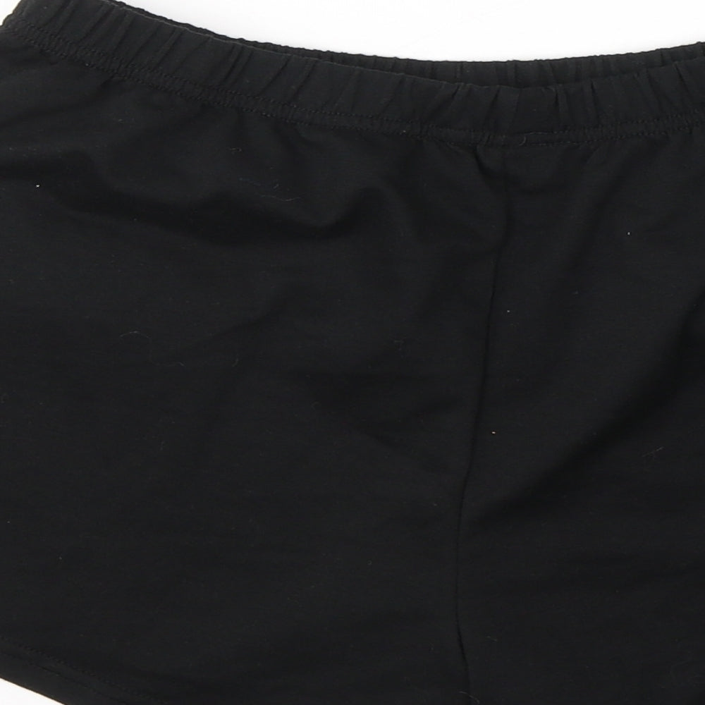 SheIn Womens Black  Cotton Hot Pants Shorts Size M L3 in Regular Pull On