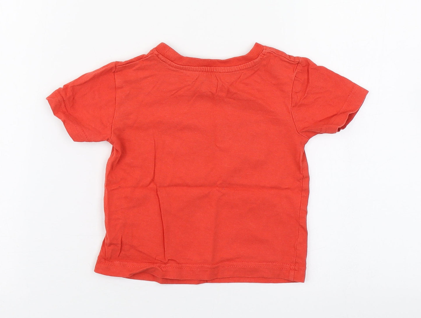 Early days Baby Red  100% Cotton Basic T-Shirt Size 12-18 Months Round Neck Pullover
