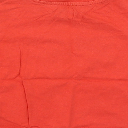 Early days Baby Red  100% Cotton Basic T-Shirt Size 12-18 Months Round Neck Pullover