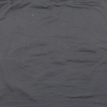 Primark Womens Grey  Cotton Basic T-Shirt Size L Boat Neck