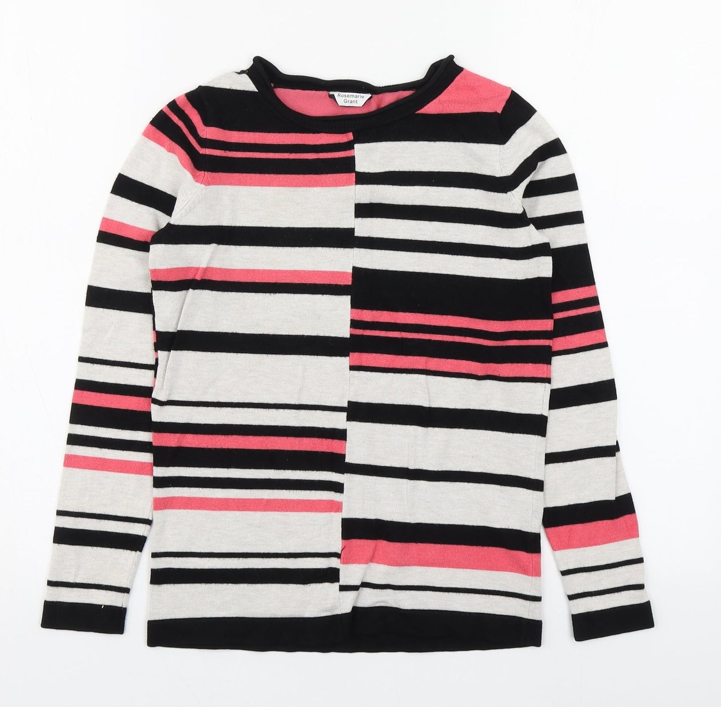 Womens UK Size 8 M&Co Multicoloured Pullover Jumper