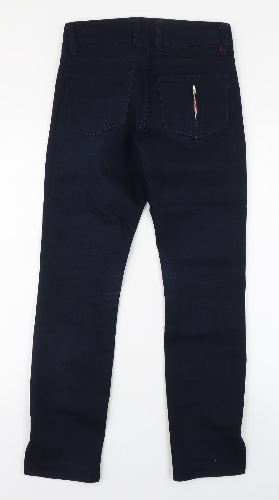Suzy Radcliffe Womens Blue  Cotton Straight Jeans Size 27 in L28 in Regular Zip