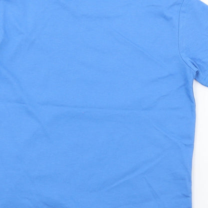 Losan Boys Blue  Cotton Basic T-Shirt Size 6 Years Crew Neck  - Skate