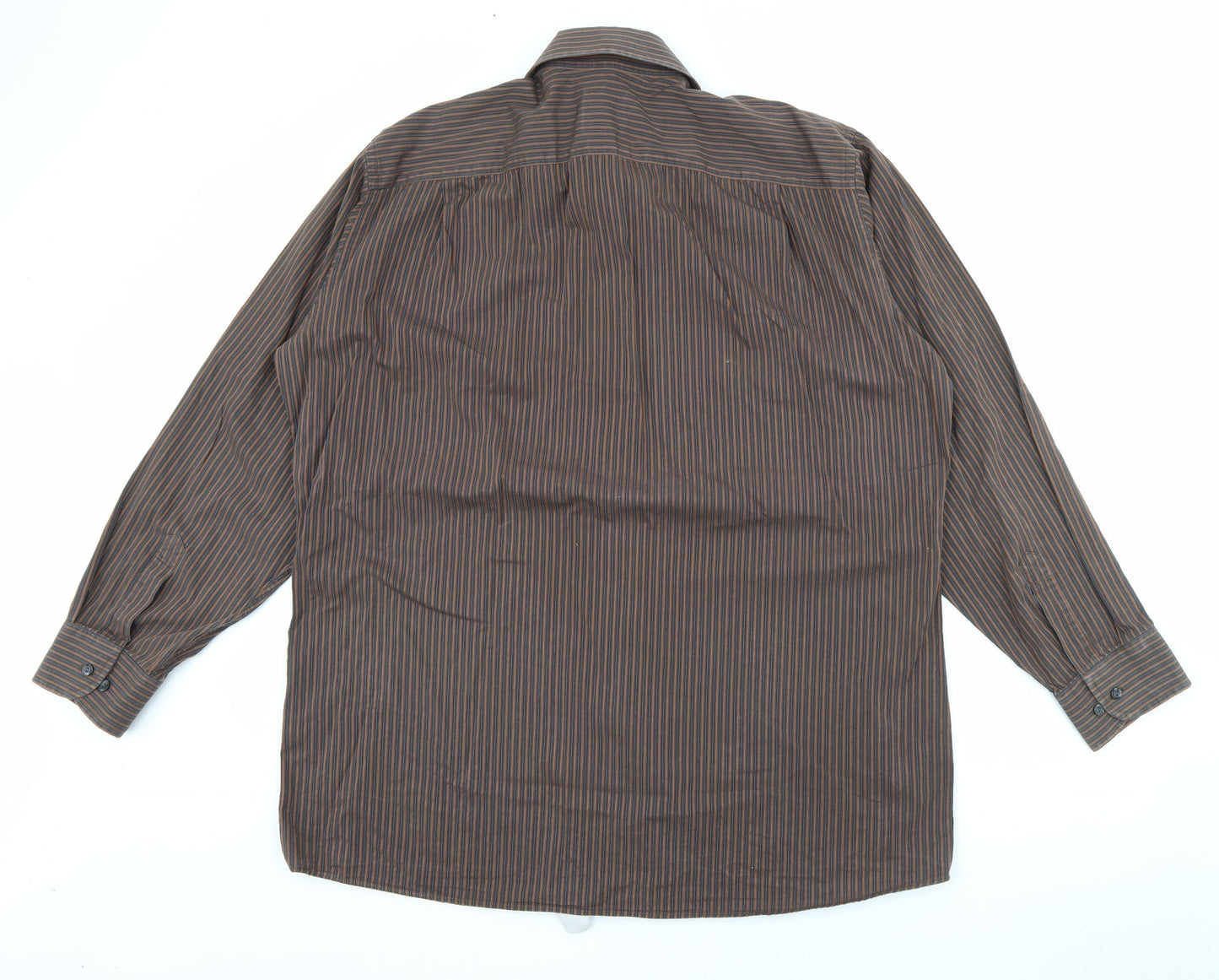 Mens UK Size 45 Jousipaita Brown  Button-Up Long Sleeve Casual Shirt