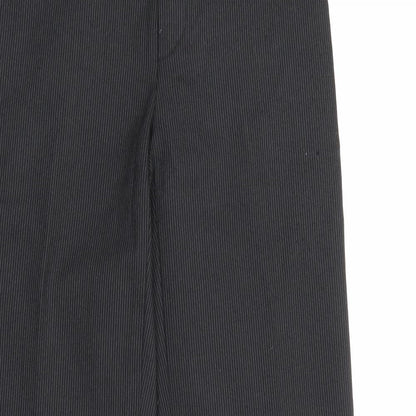 John Tailor Womens Black Striped Polyester Trousers  Size 26 in L29 in Regular