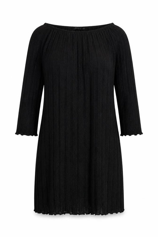 Front view of Atmosphere women’s black acrylic shift, size UK 10, round neck pullover