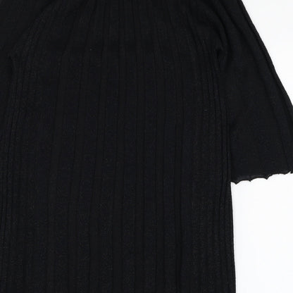 Atmosphere Womens Black  Acrylic Shift  Size 10  Round Neck Pullover