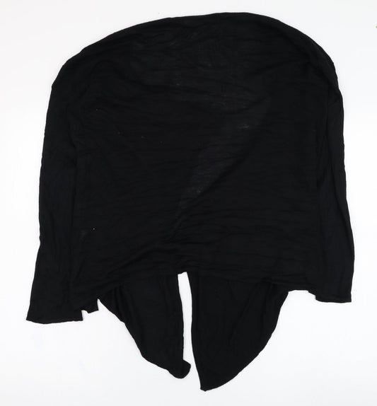 BHS Womens Black Round Neck  Polyester Cardigan Jumper Size 12