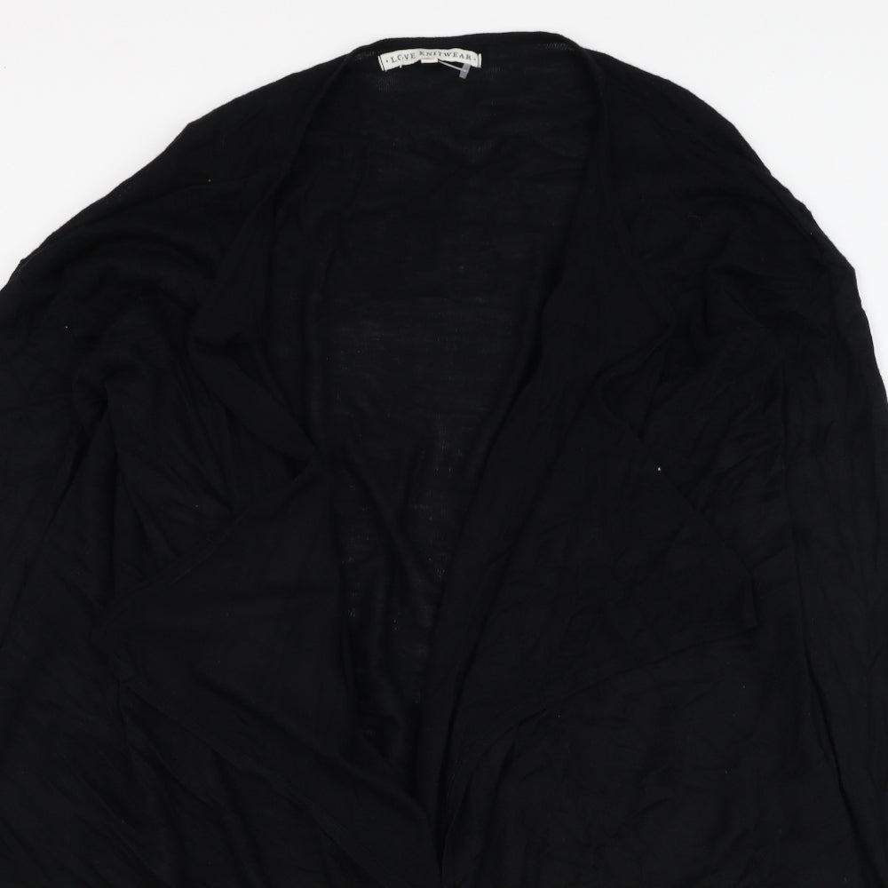 BHS Womens Black Round Neck  Polyester Cardigan Jumper Size 12