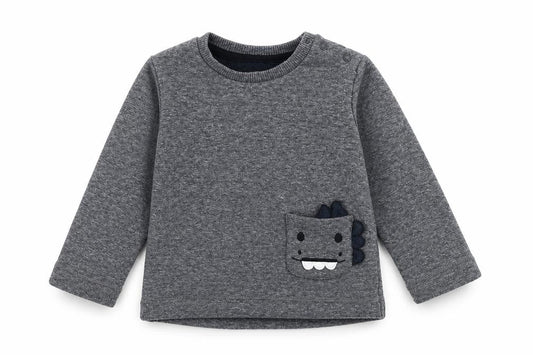 George Boys Grey  Polyester Pullover Jumper Size 6-9 Months  Pullover - Monster