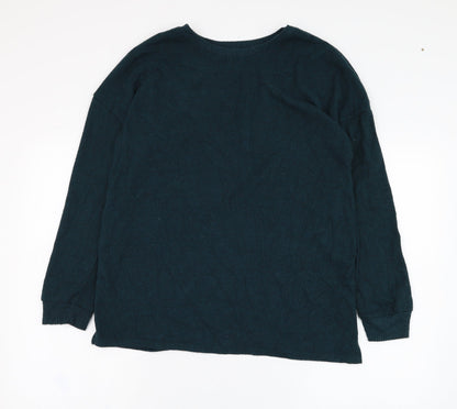 Primark Womens Green Round Neck  Polyester Pullover Jumper Size 12