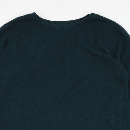 Primark Womens Green Round Neck  Polyester Pullover Jumper Size 12