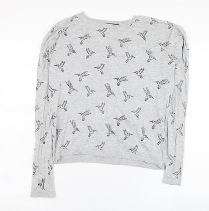 Womens UK Size 8 New Look Grey Pullover Jumper