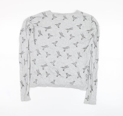 Womens UK Size 8 New Look Grey Pullover Jumper
