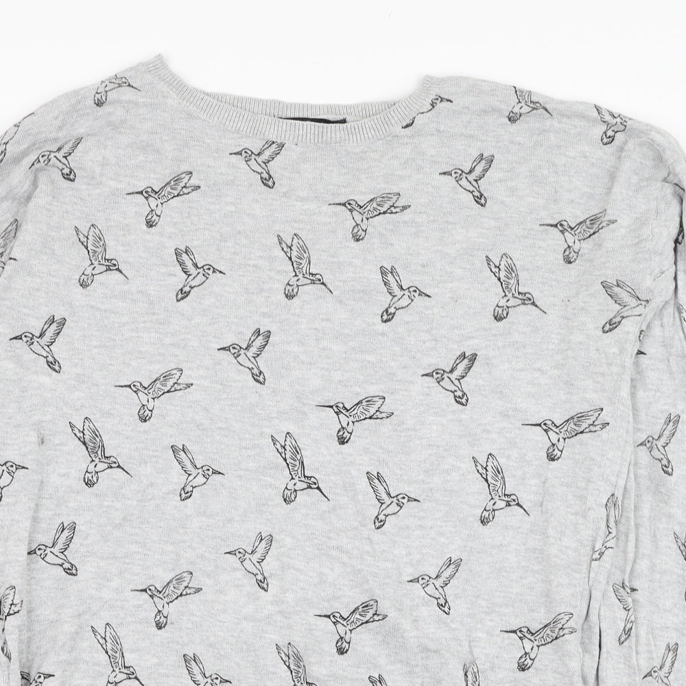 Womens UK Size 8 New Look Grey Pullover Jumper